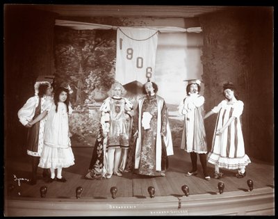 A Scene from an Amateur Revue Titled Barnardesia Presented at Barnard College, New York by Byron Company